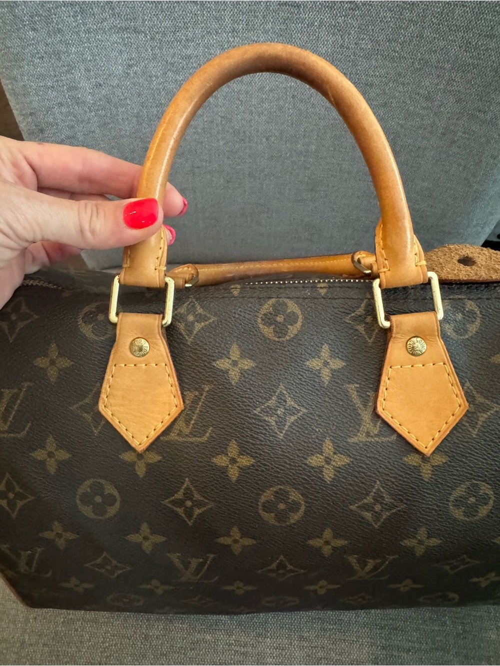 Louis Vuitton Speedy 30 Monogram Canvas Handbag SD4007 w/ Lock & Key - Picture 16 of 16